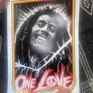 Bob Marley One love poster💚💛❤️